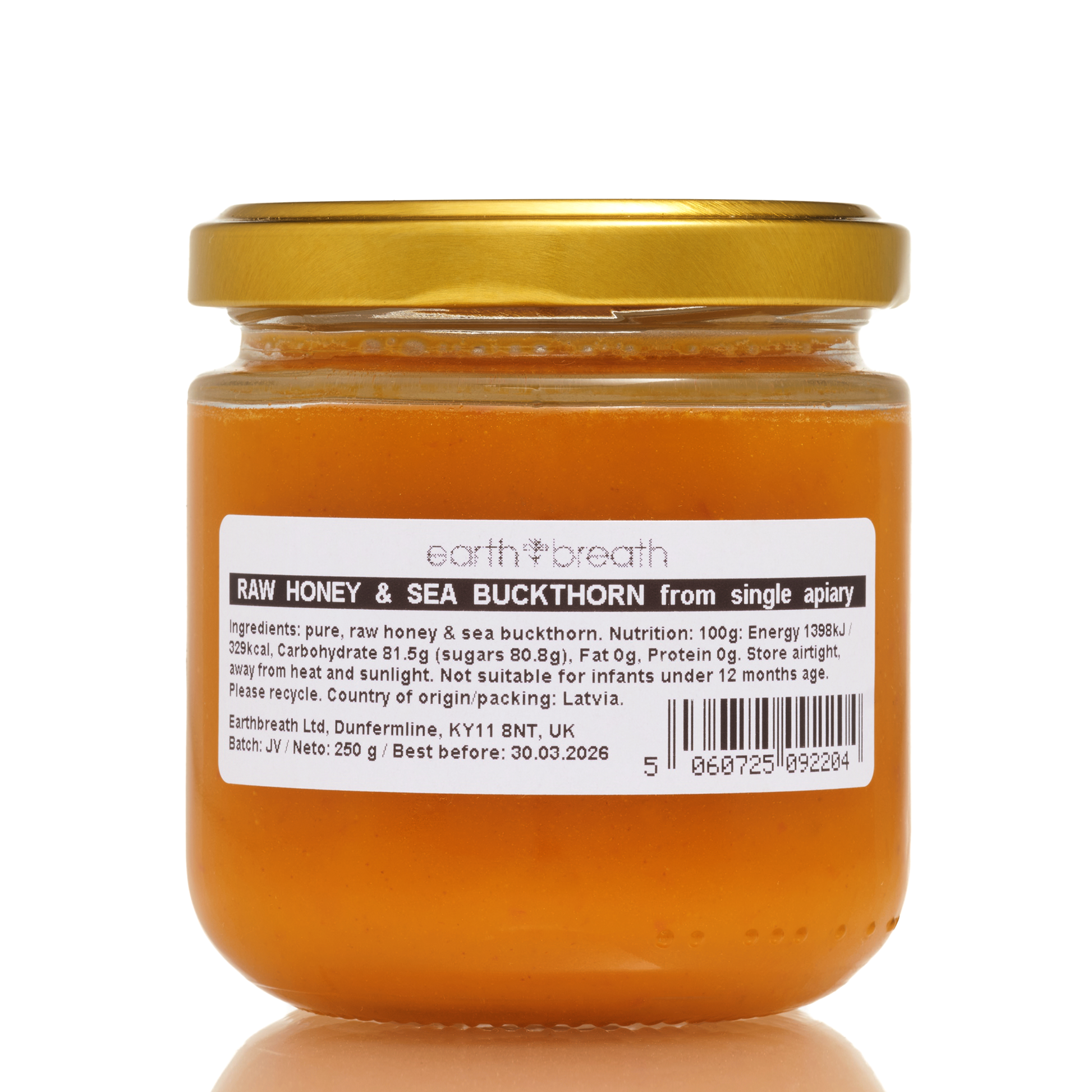 Honey with Sea Buckthorn 30g x 16 Mini Jars Earthbreath