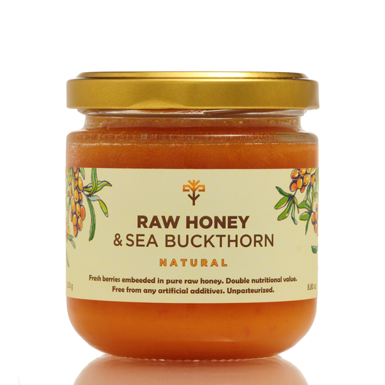 Honey with Sea Buckthorn 30g x 16 Mini Jars Earthbreath
