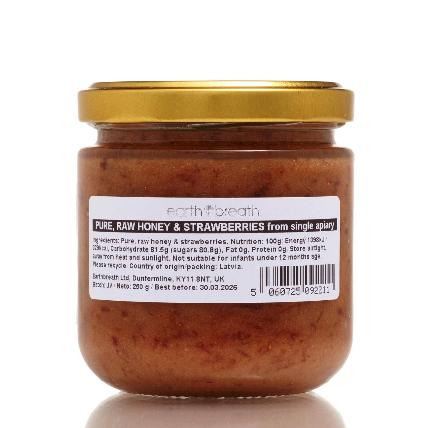 Honey with Strawberries 30g x 16 Mini Jars Earthbreath