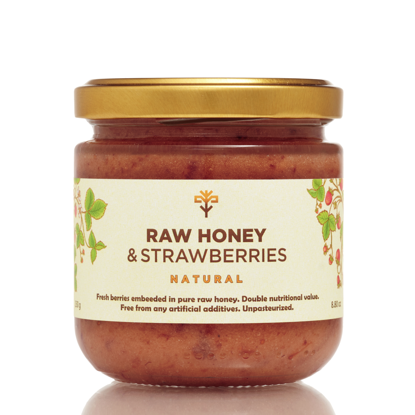 Honey with Strawberries 30g x 16 Mini Jars Earthbreath