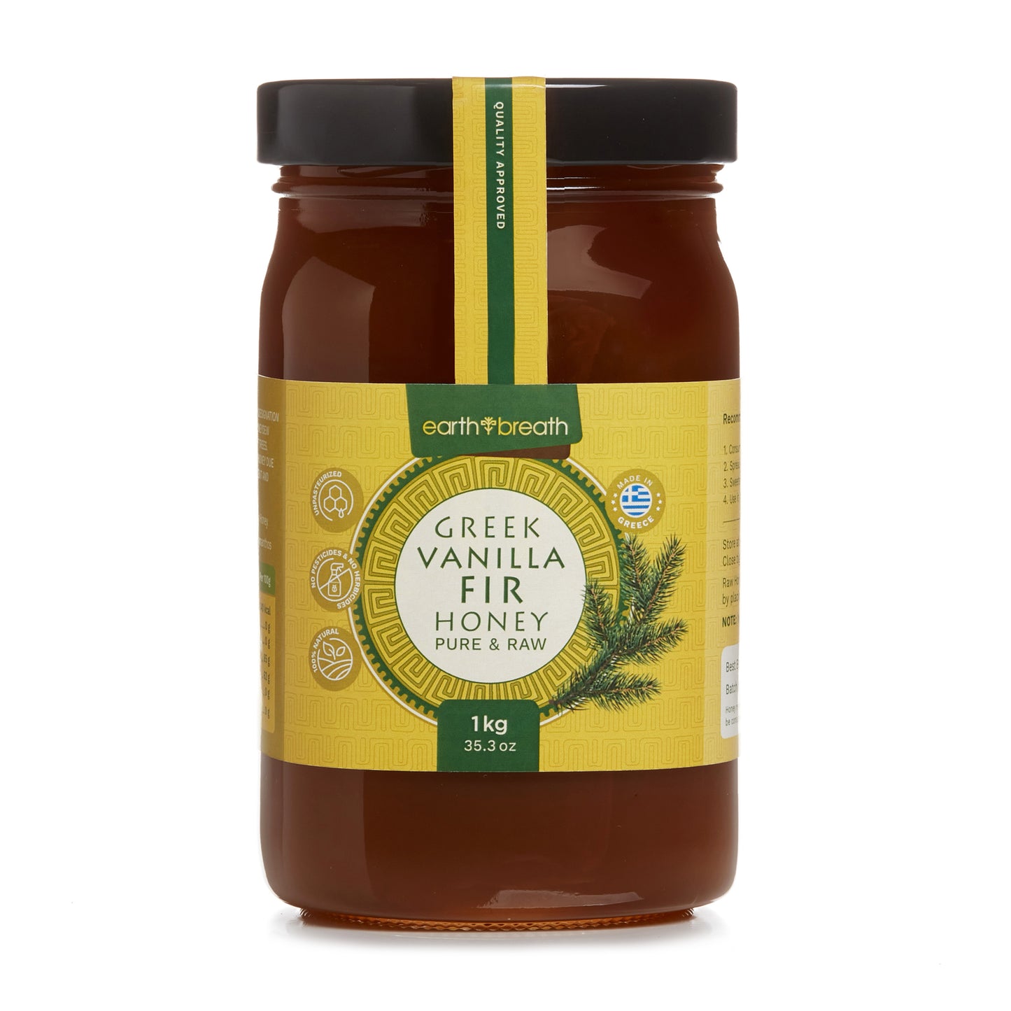 Organic Raw Vanilla Fir Honey Earthbreath