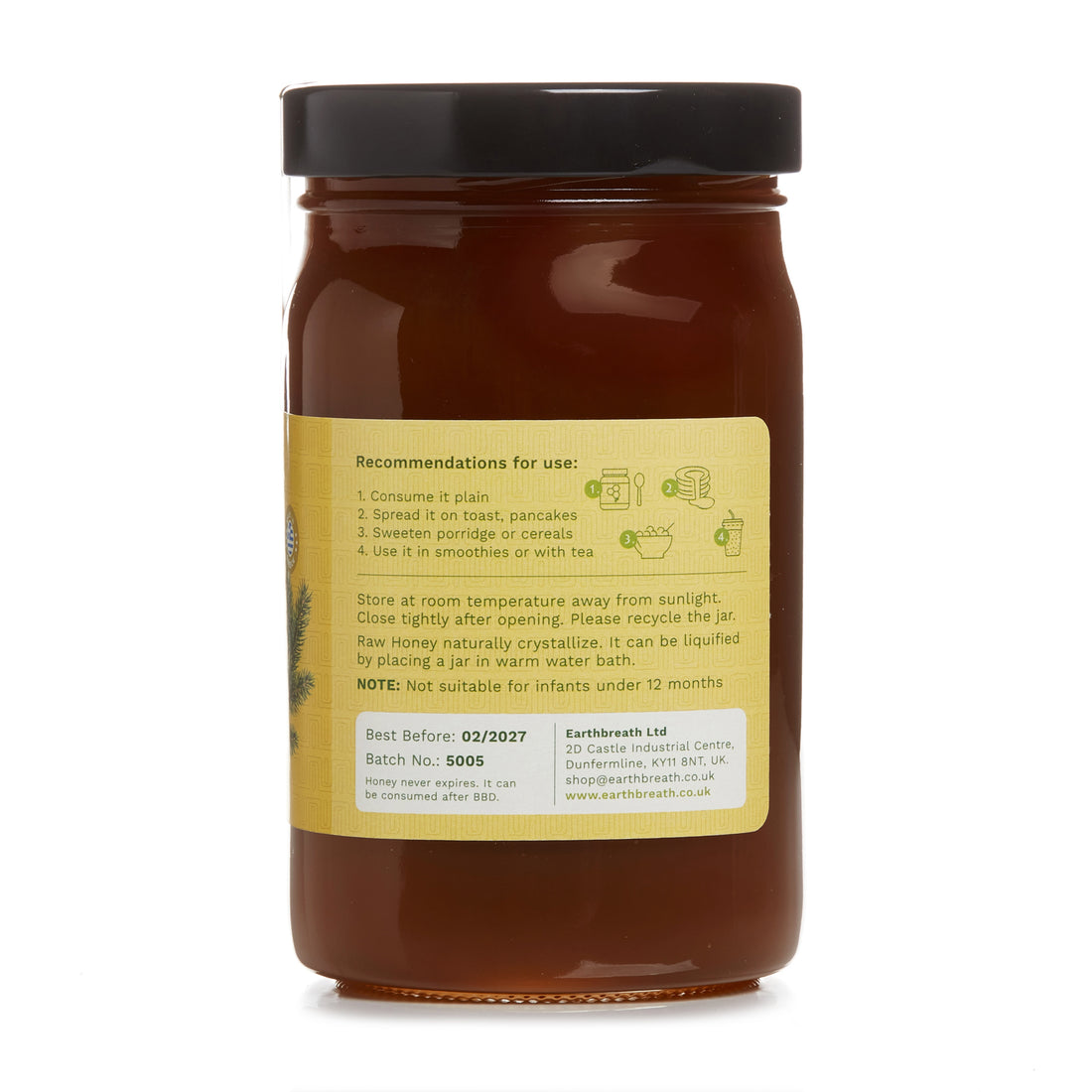 Organic Raw Vanilla Fir Honey Earthbreath