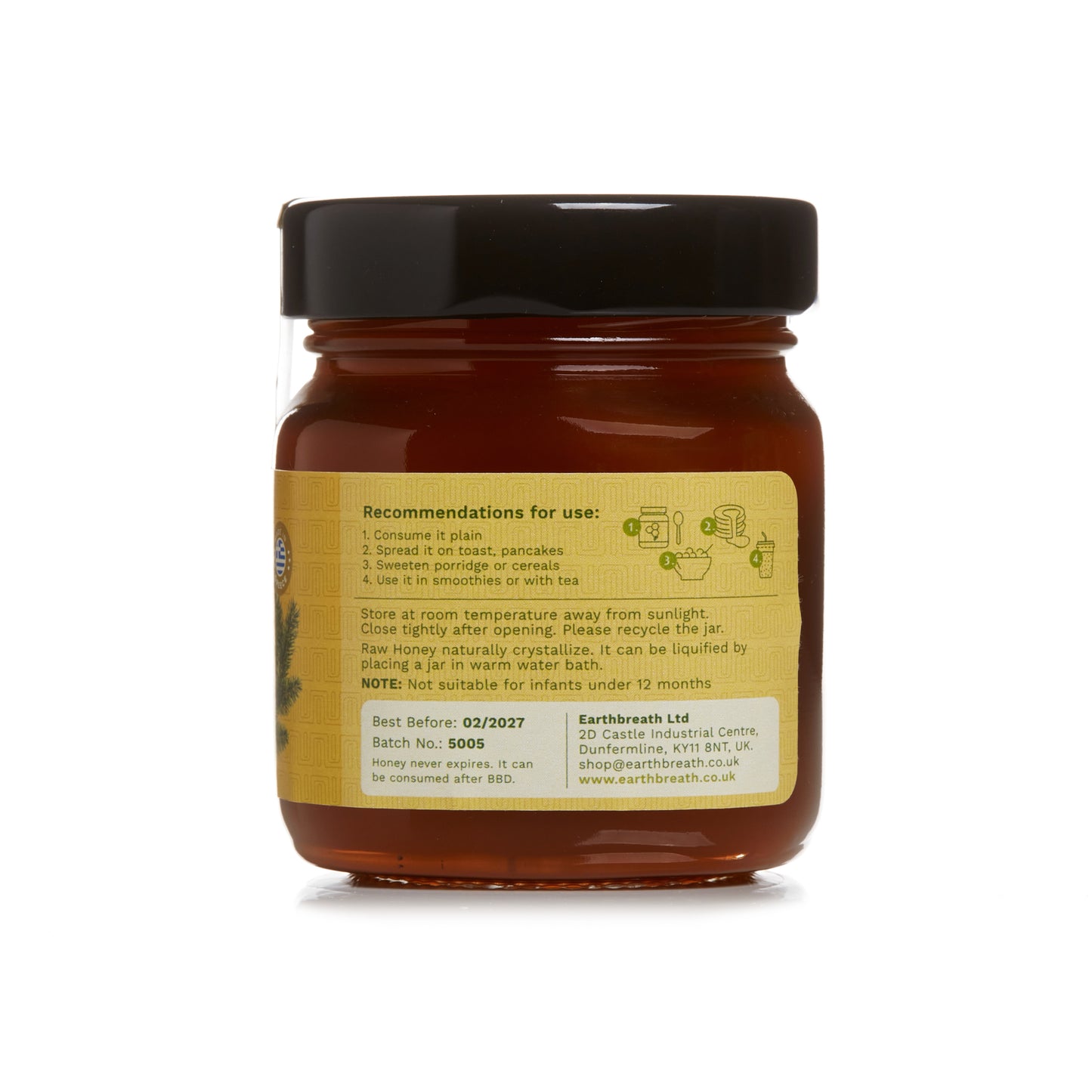 Organic Raw Vanilla Fir Honey Earthbreath