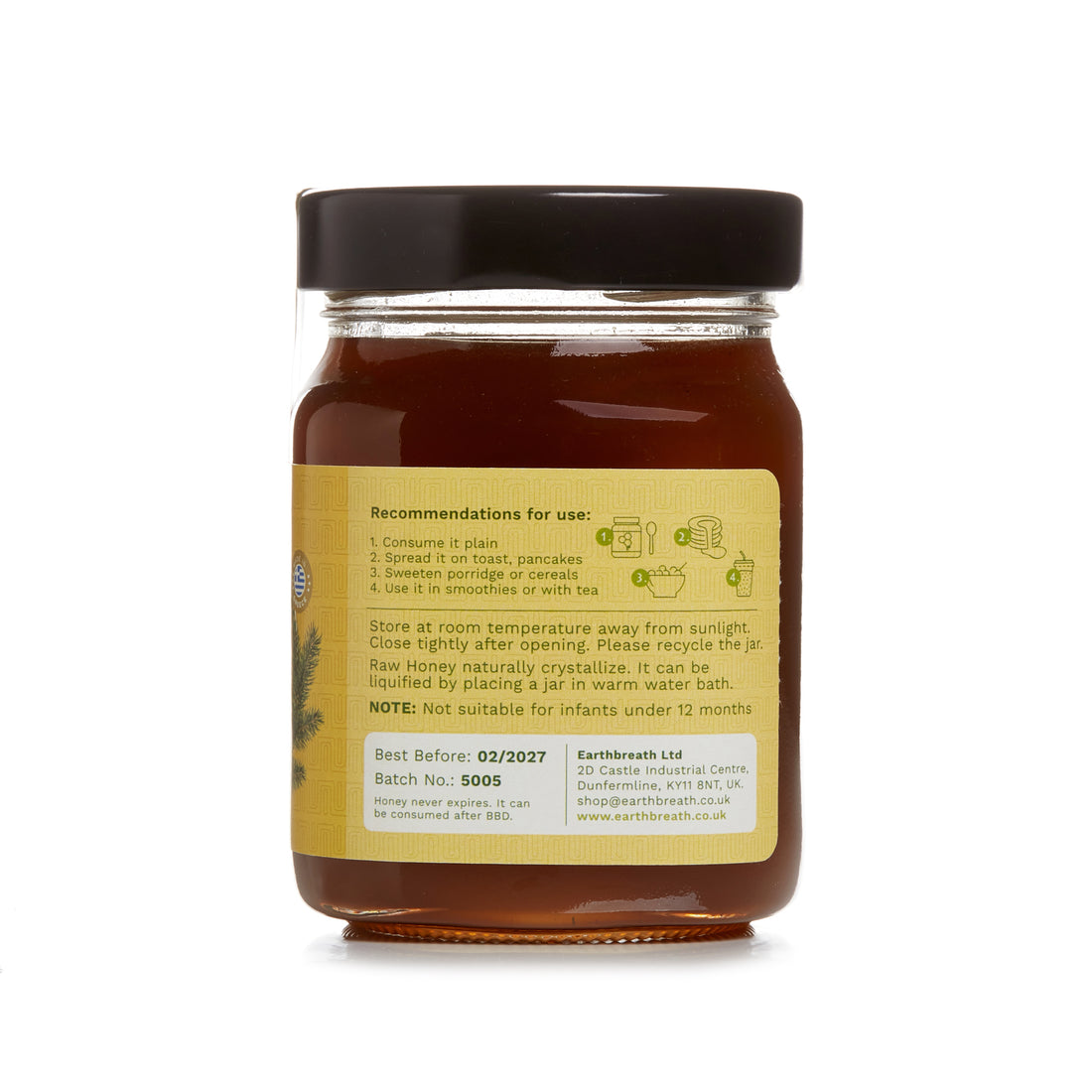 Organic Raw Vanilla Fir Honey Earthbreath