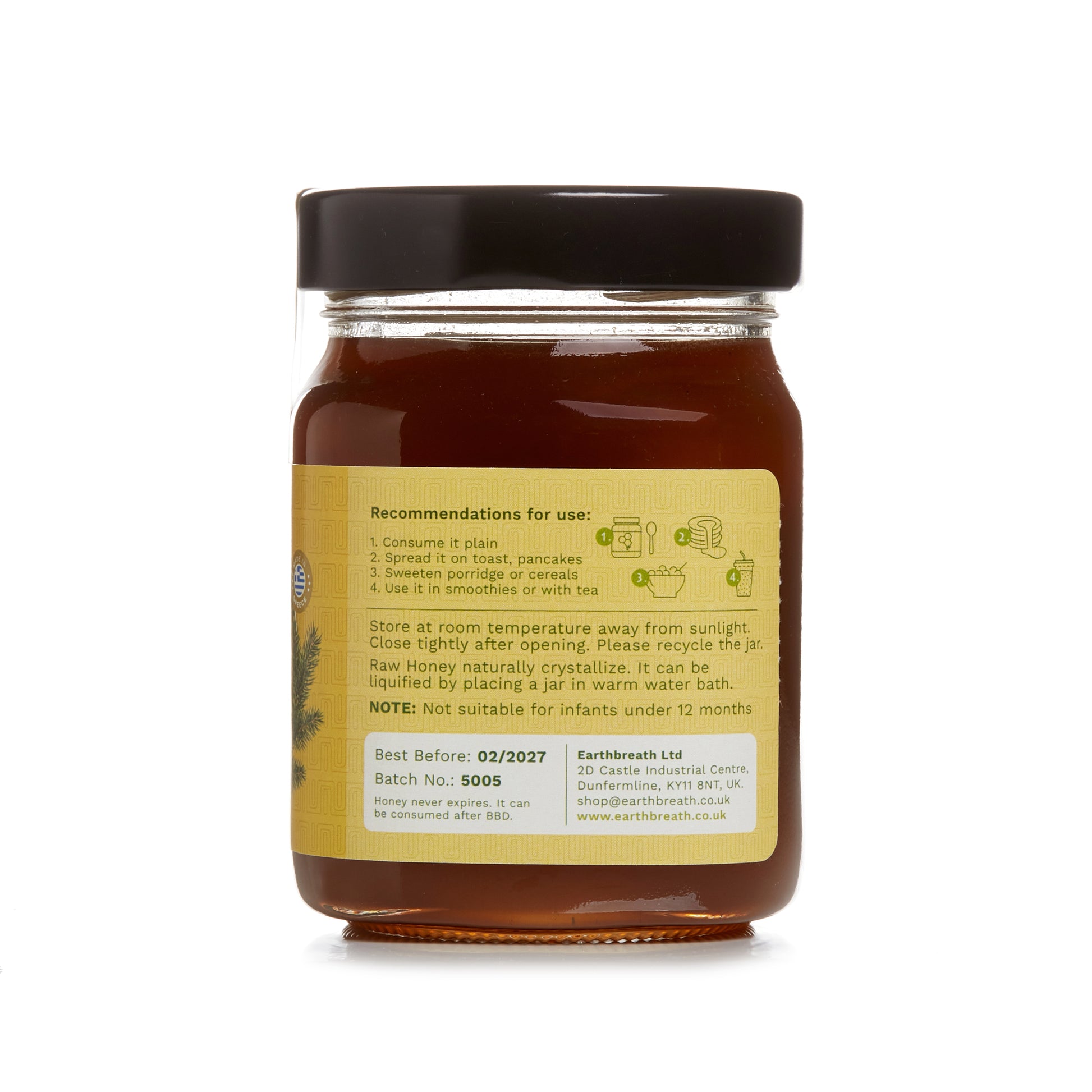 Organic Raw Vanilla Fir Honey Earthbreath