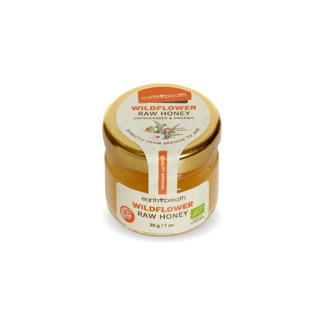 Organic Raw Wildflower Honey 30g x 16 Mini Jars
