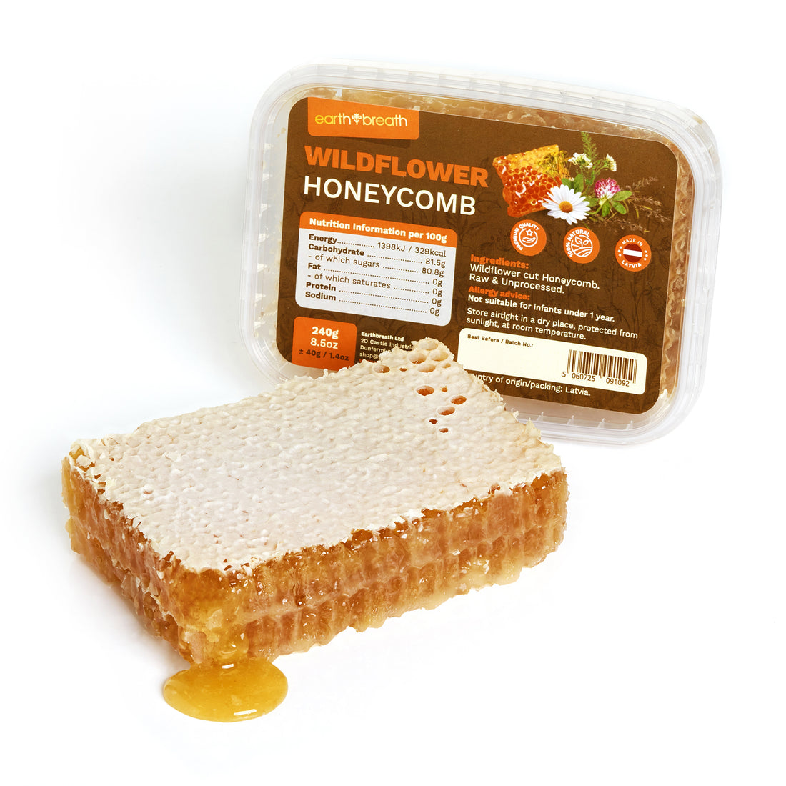 Raw Wildflower Cut Honeycomb 240g