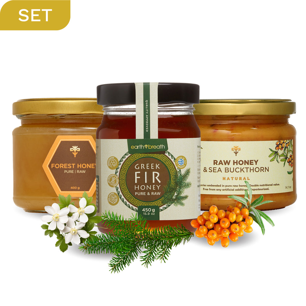 Winter Solstice Forest and Fir Tree Honey Set