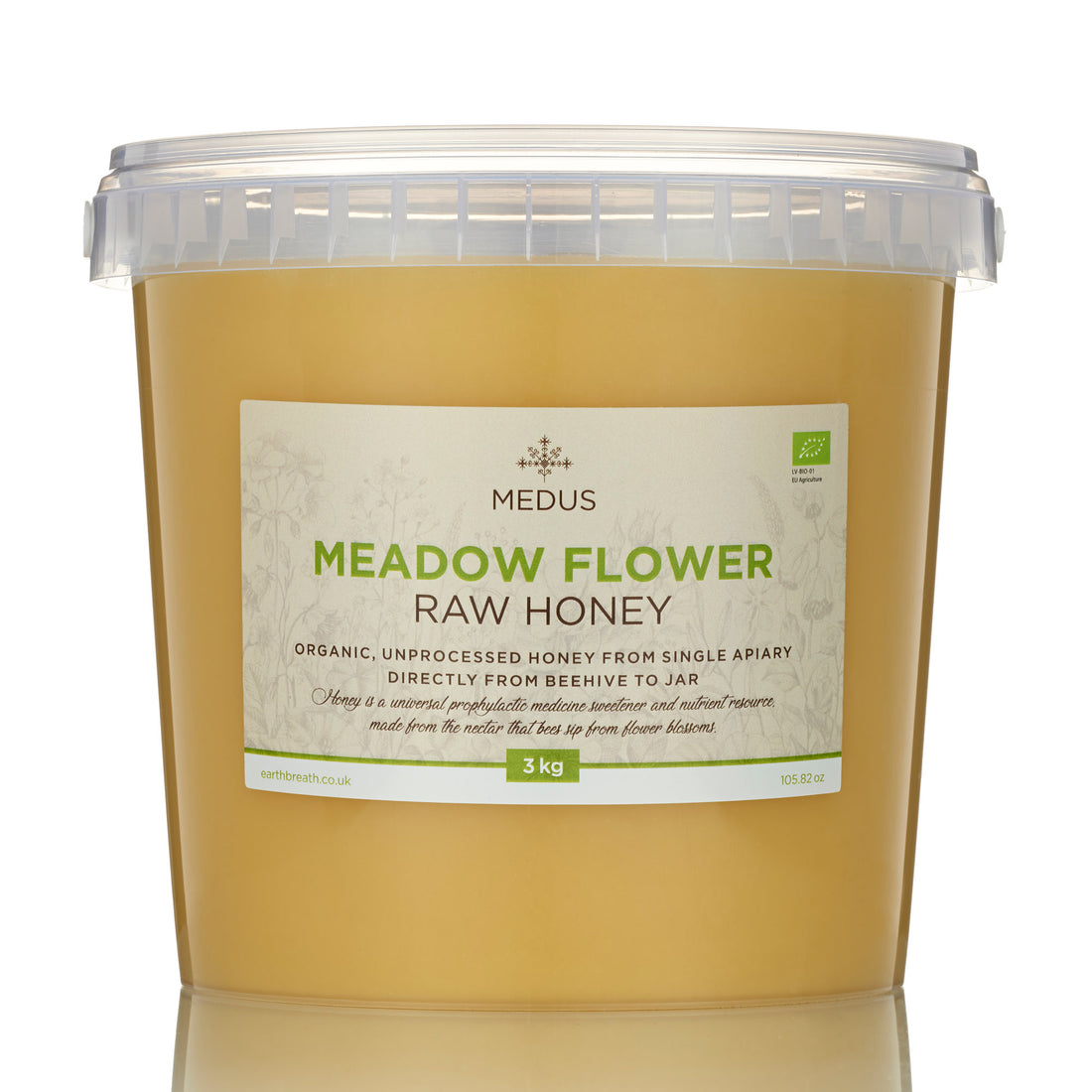 Organic Raw Meadow Flower Honey 400g - 3kg