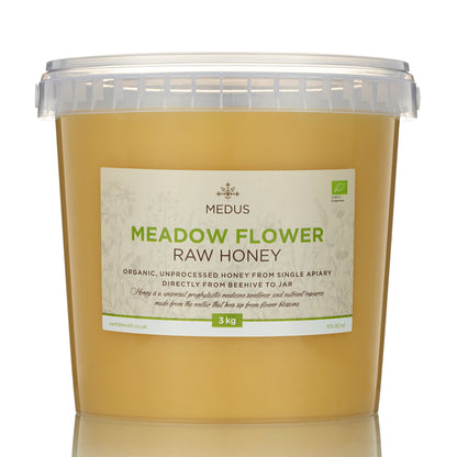 Organic Raw Meadow Flower Honey