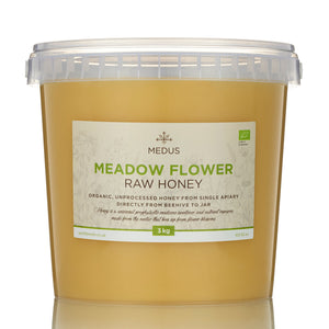 Organic Raw Meadow Flower Honey