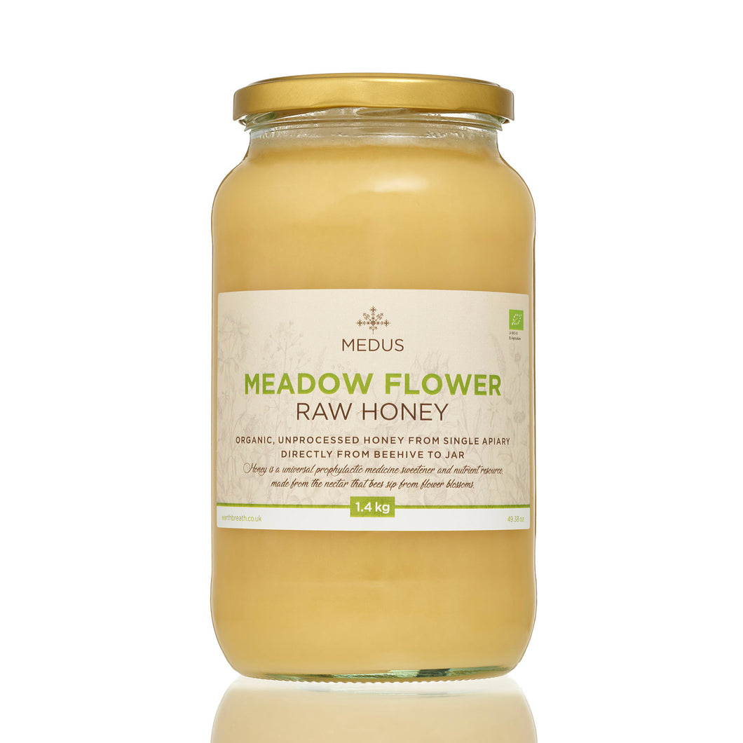 Organic Raw Meadow Flower Honey