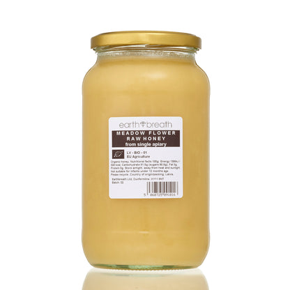 Organic Raw Meadow Flower Honey