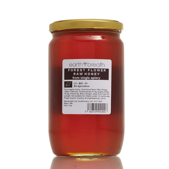 Organic Runny Forest Flower Honey 1kg - 1.4kg