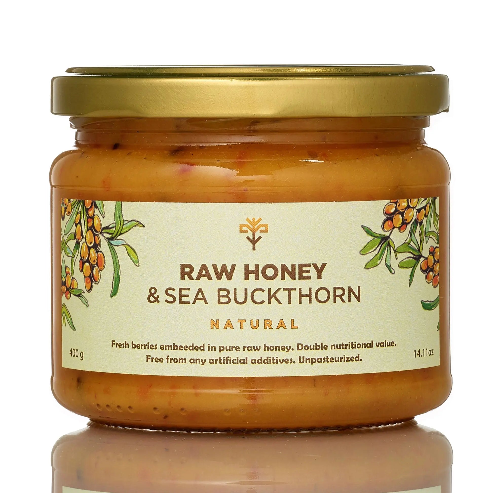 Honey with Sea Buckthorn 30g x 16 Mini Jars Earthbreath