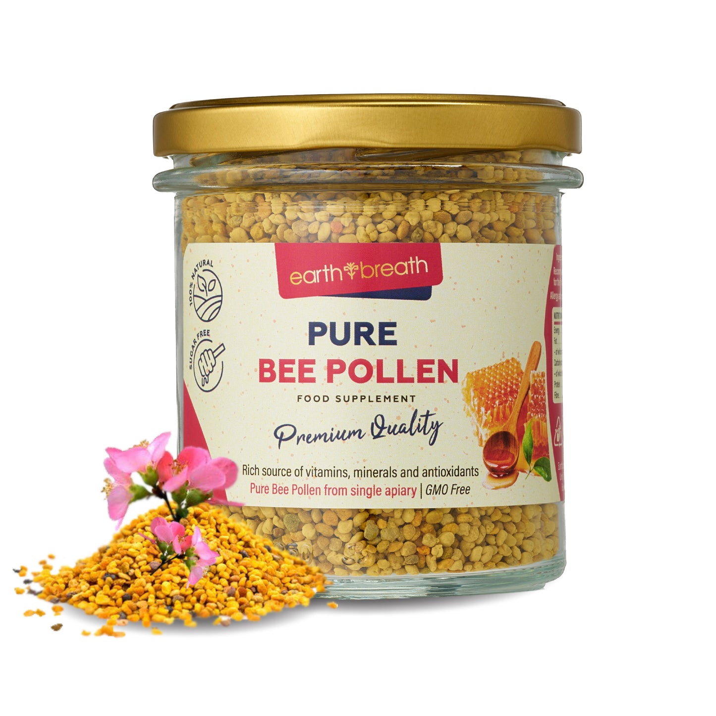 Bee Pollen 100g in Paper Pouch Earthbreath