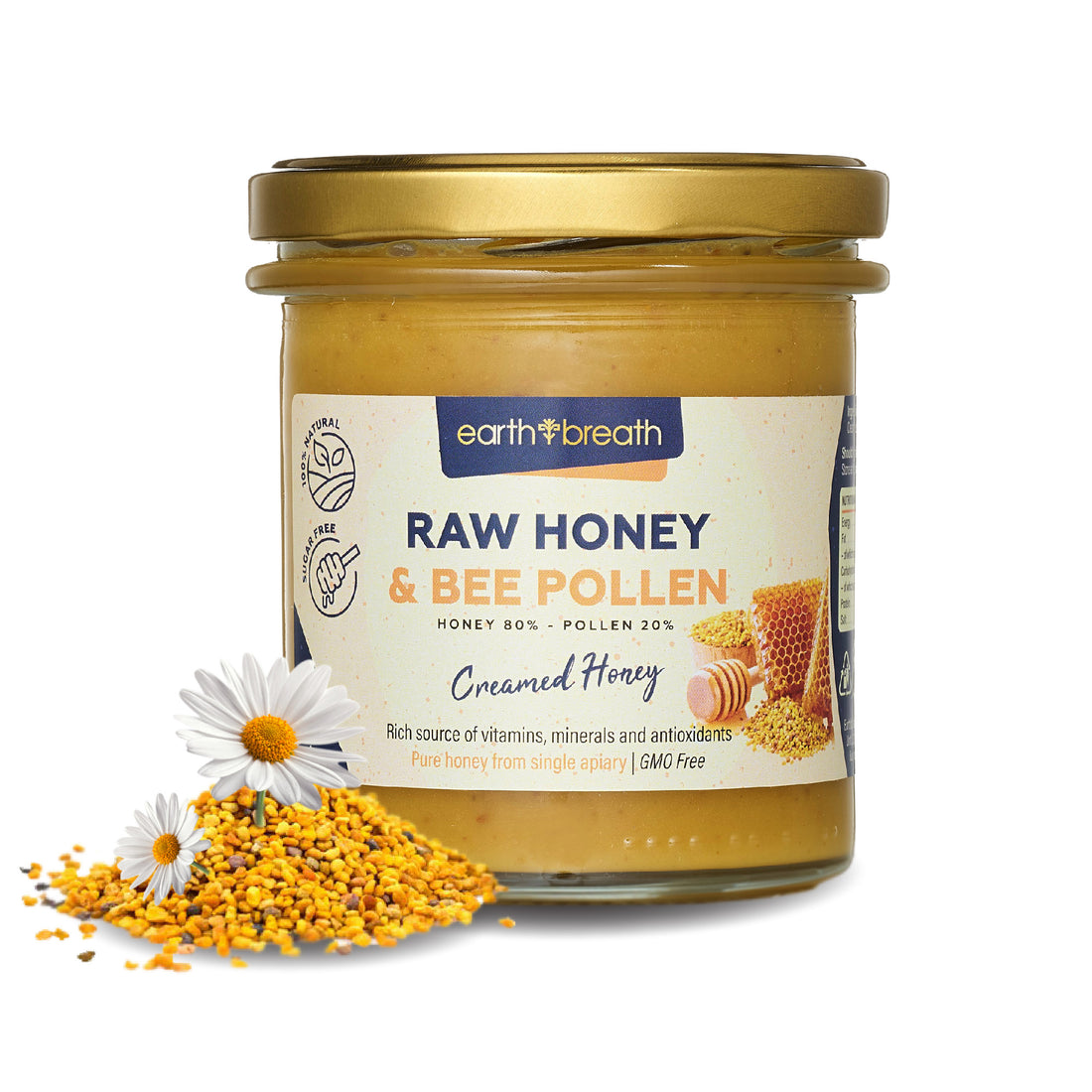 Honey with Bee Pollen Earthbreath