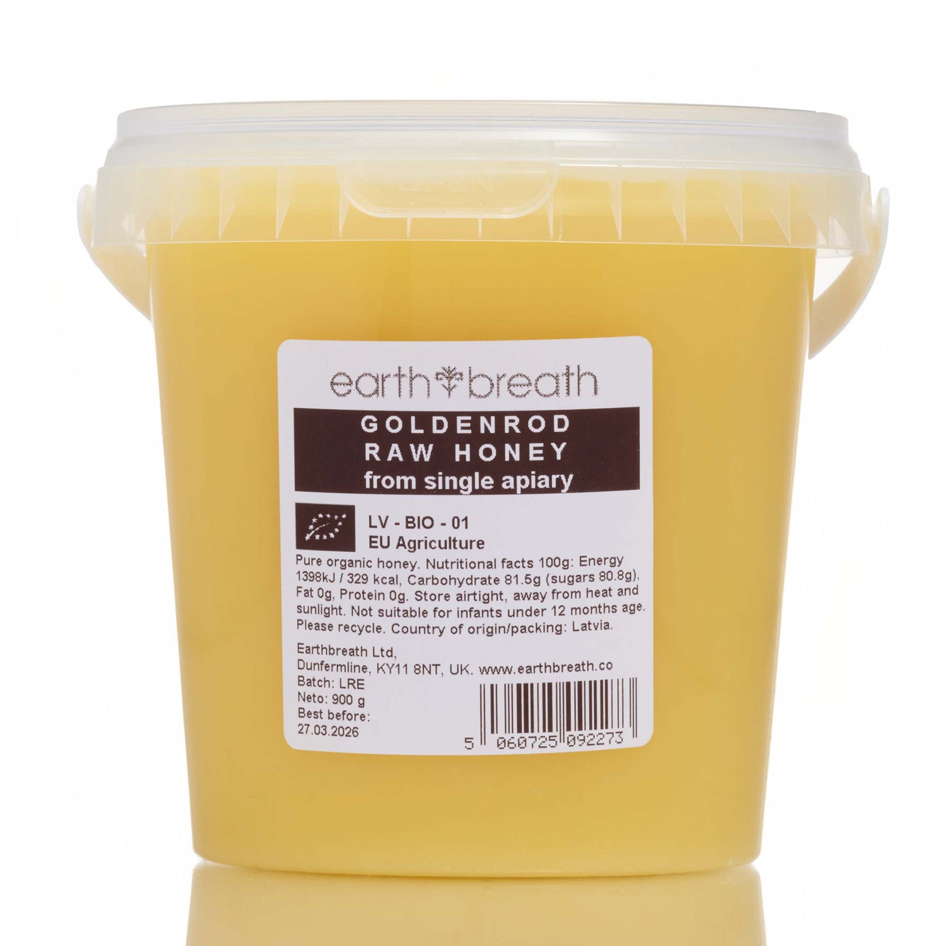 Organic Raw Goldenrod Honey Earthbreath