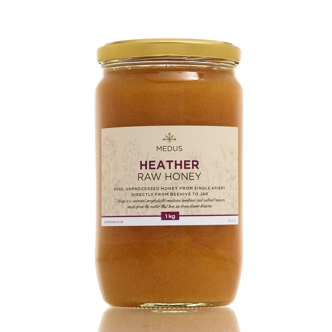 Organic Raw Creamed Heather Honey 1kg – Earthbreath