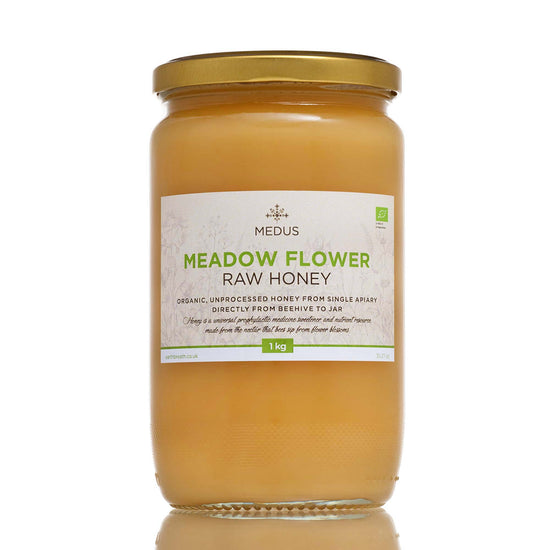 Organic Raw Meadow Flower Honey 1kg – Earthbreath