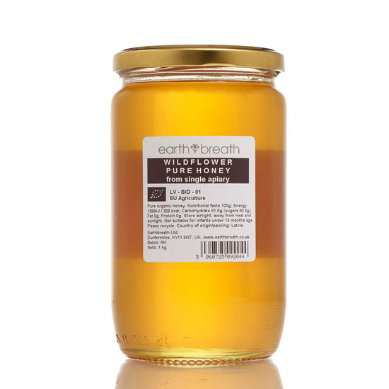 Organic Runny Wildflower Honey Earthbreath