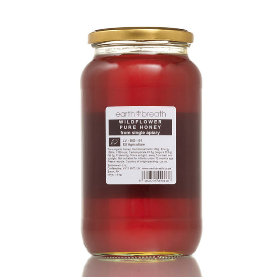 Organic Runny Wildflower Honey Earthbreath